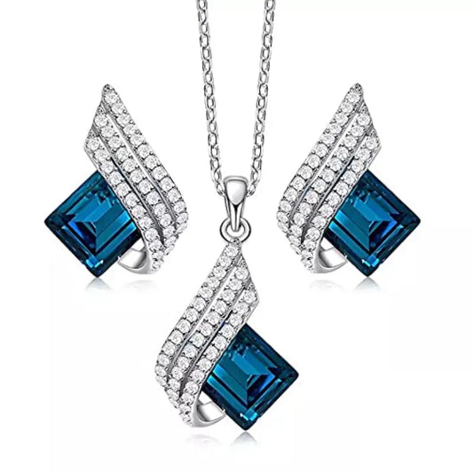 Brienne Solazure Jewelry Set | White Gold