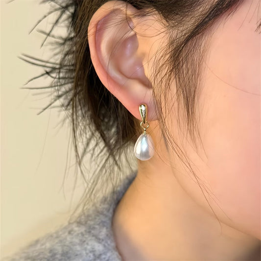 Floating Pearl Earrings
