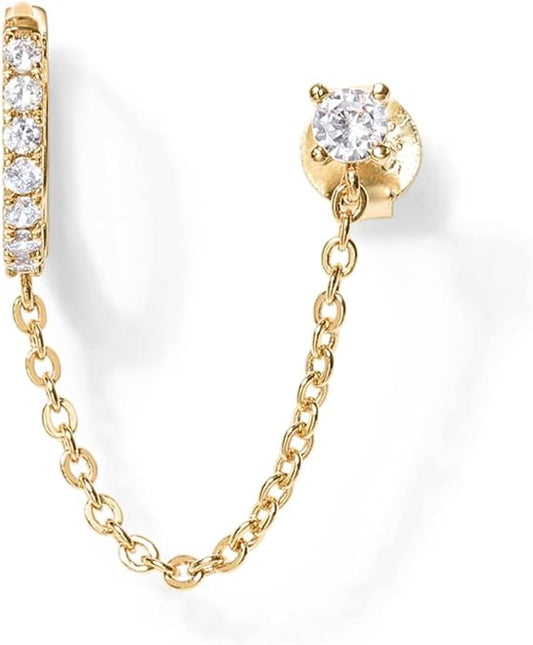 Adella Chain Earrings | Gold