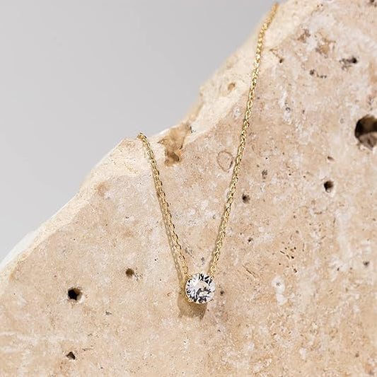 Aurora Crystal Necklace | Gold