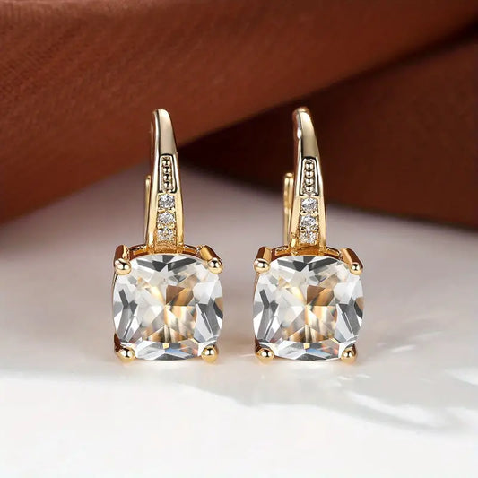 Mystic Stone Hoops | Gold