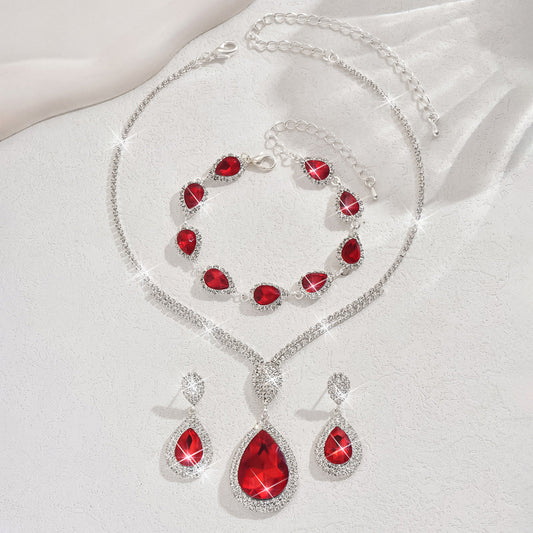 Thalira Bloodwynne Jewelry Set | White Gold