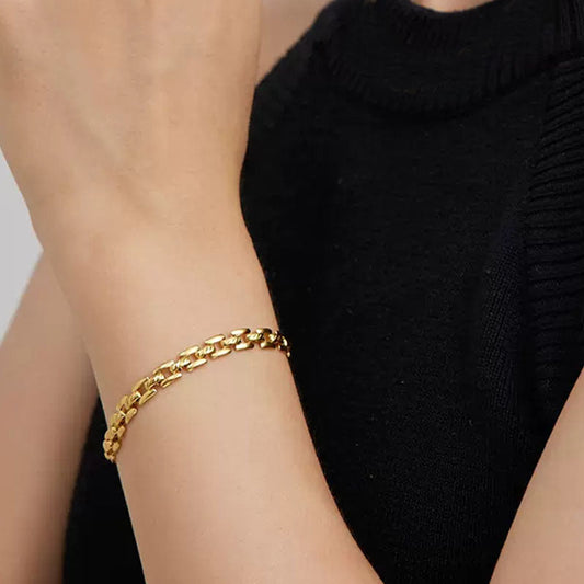 Timepiece Chain Bracelet | Gold