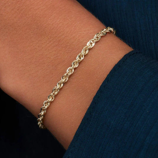 Twisted Chain Bracelet | Gold