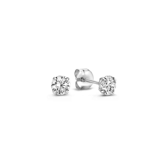 Moon Tears Stone Stud Earrings | Gold