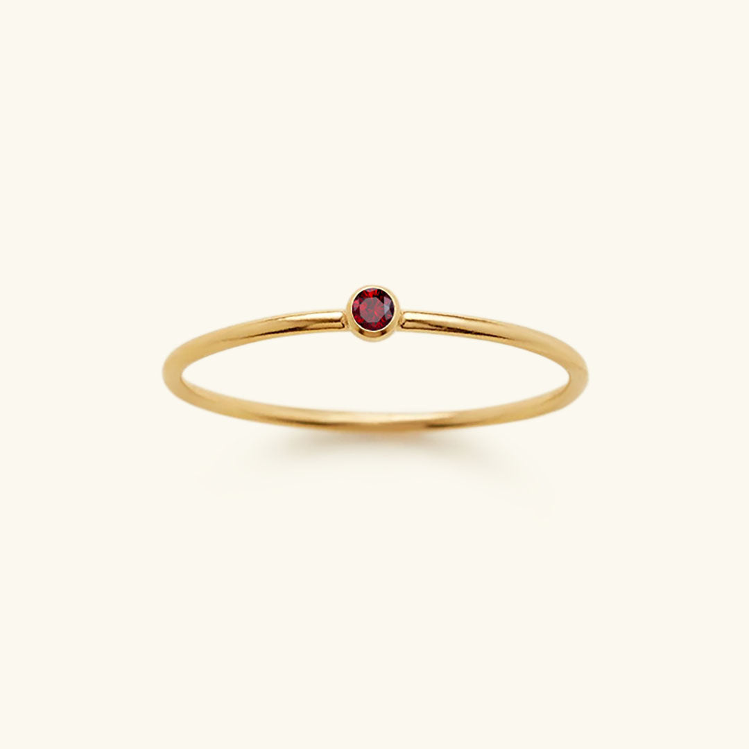 Amelia Birthstone Stackable Ring