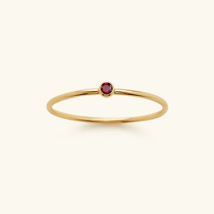 Amelia Birthstone Stackable Ring