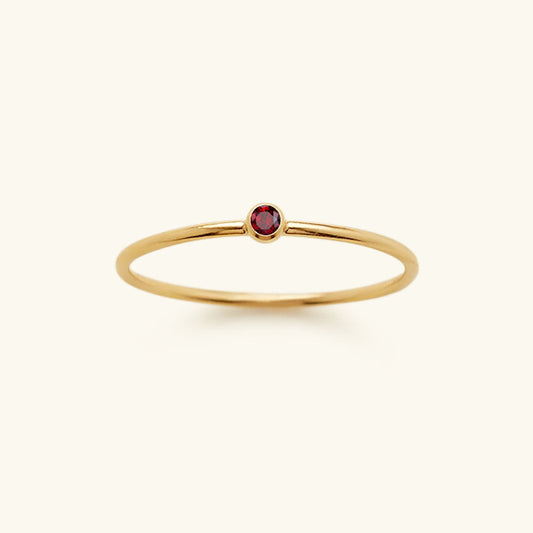 Amelia Birthstone Stackable Ring