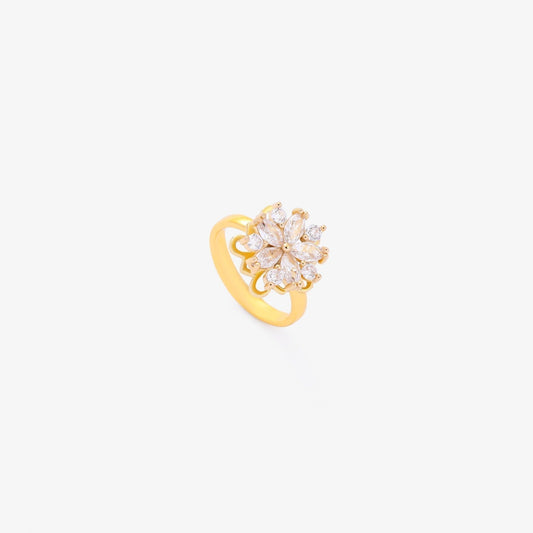 Flora Accent Spinner Ring | Gold